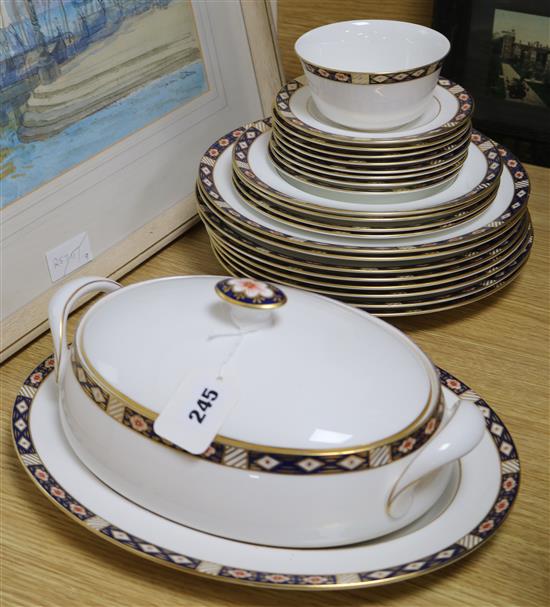 A Royal Crown Derby Kedleston pattern part dinner service